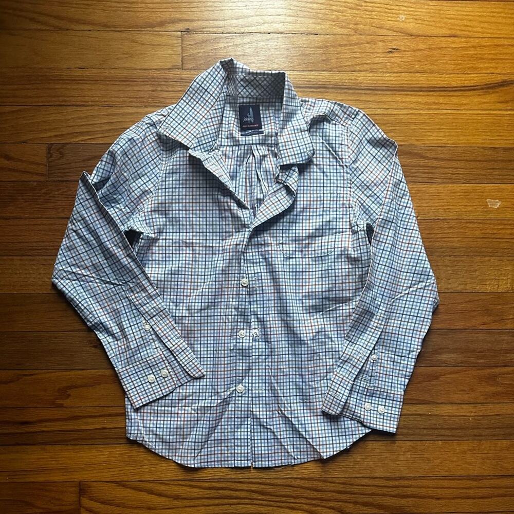 Johnnie-O Prep-Performance Plaid Golf Shirt Boys 10 Preppy Sport